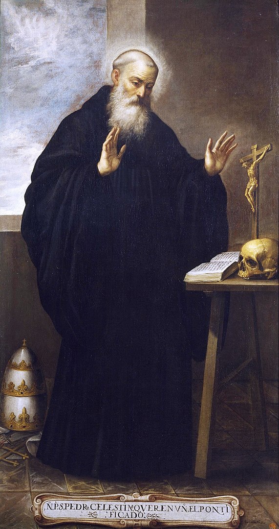 571px San Pedro Celestino papa de Bartolomé Román Museo del Prado