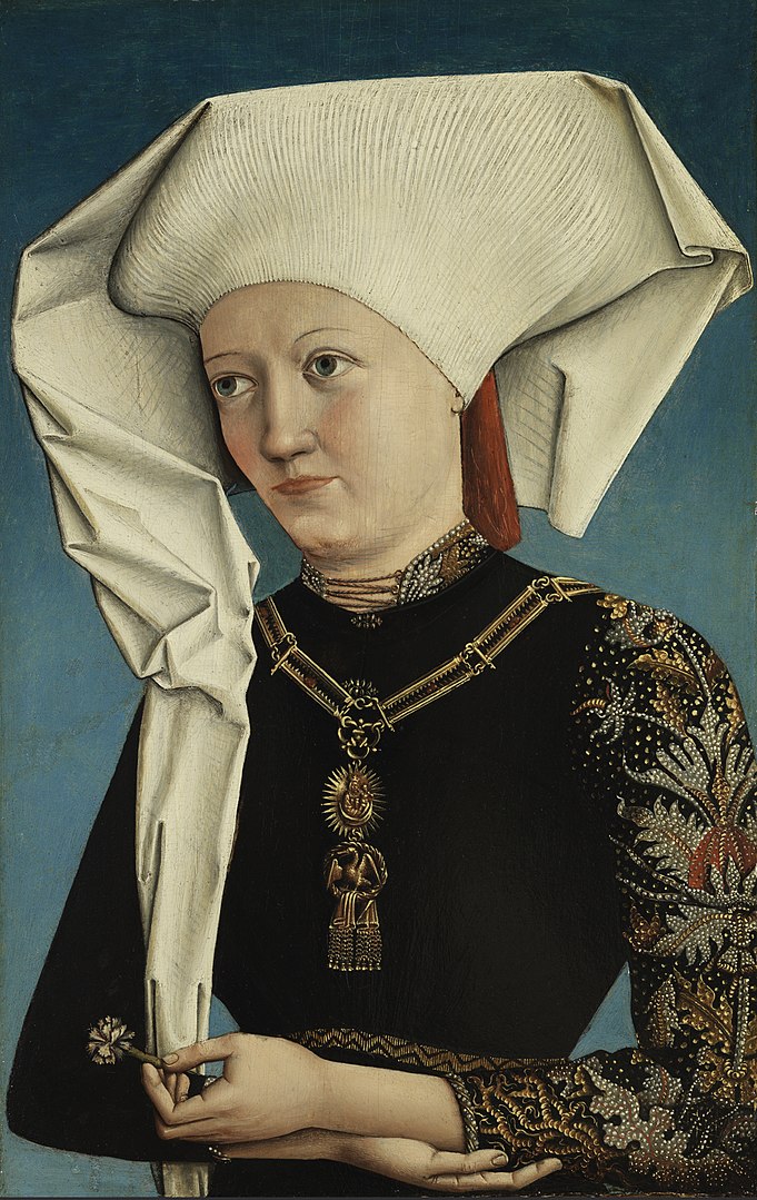 681px Retrato de una dama con la Orden del Cisne anónimo alemán