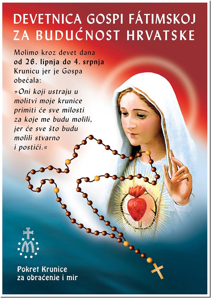 Devetnica Gospi Fatimskoj plakat
