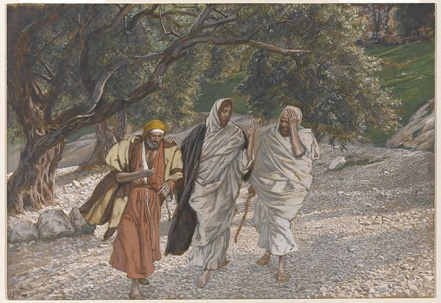 Brooklyn Museum The Pilgrims of Emmaus on the Road Les pèlerins dEmmaüs en chemin James Tissot