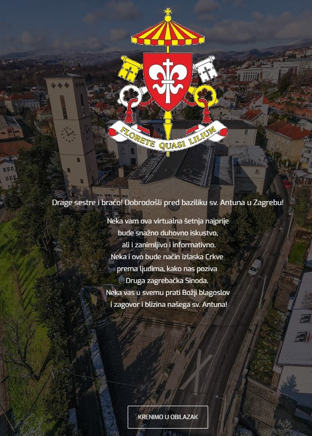 Bazilika sv. Antuna u Zagrebu otvorila virtualnu šetnju23 2