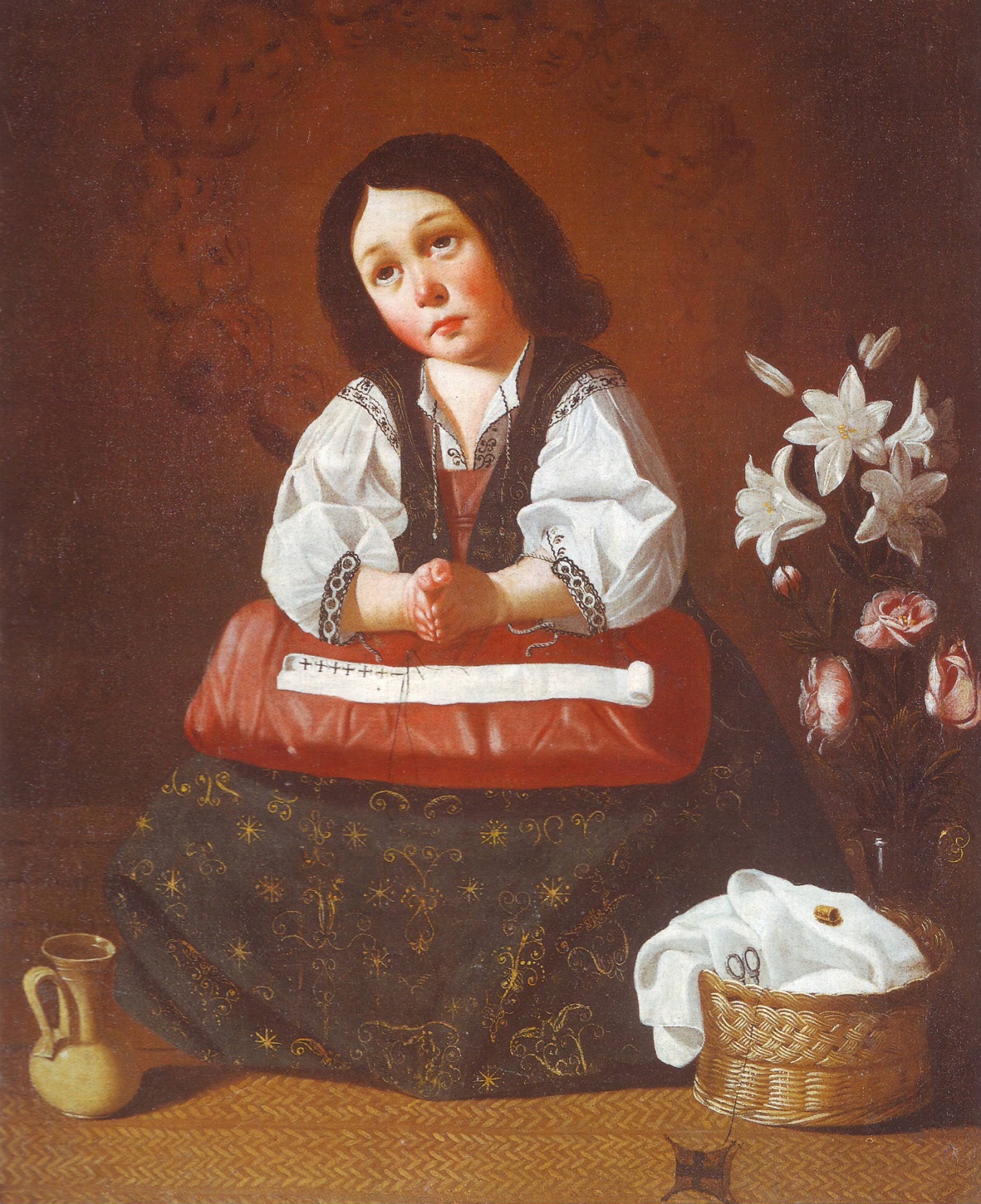 Francisco de Zurbarán taller Virgen niña