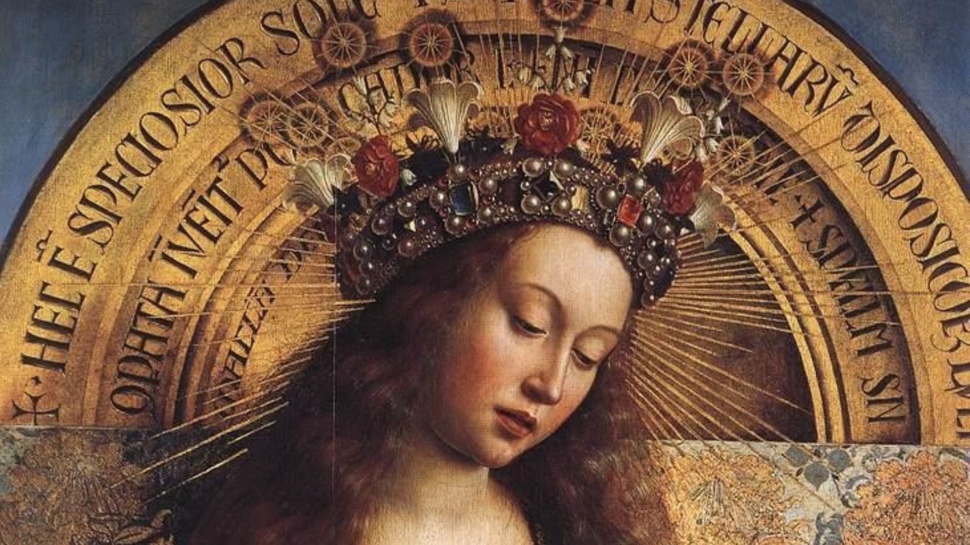 Jan van Eyck The Ghent Altarpiece Virgin Mary detail WGA07629 naslovna 2