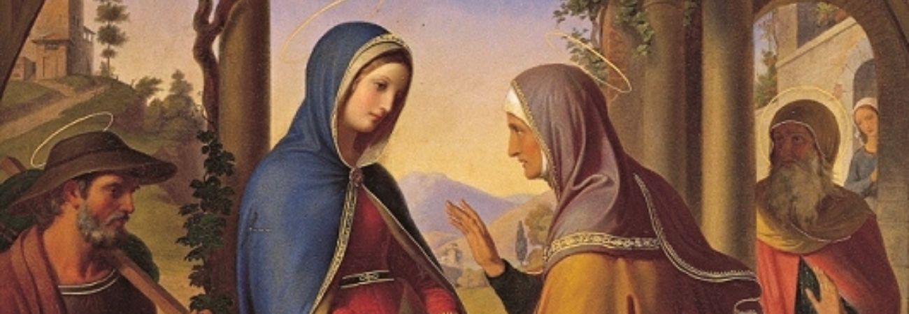 The Visitation by Karl von Blaas featured