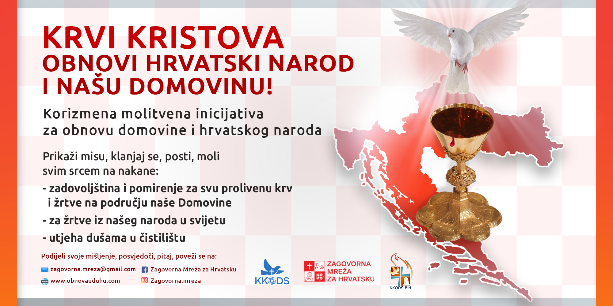 krv kristova plakat banner