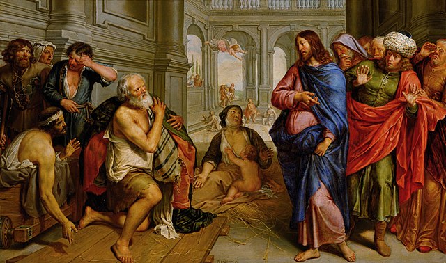 640px Pieter van Lint Christ healing the lame at the pool of Bethesda