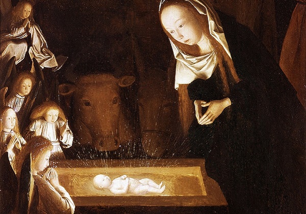 Geertgen tot Sint Jans Rođenje Isusovo detalj