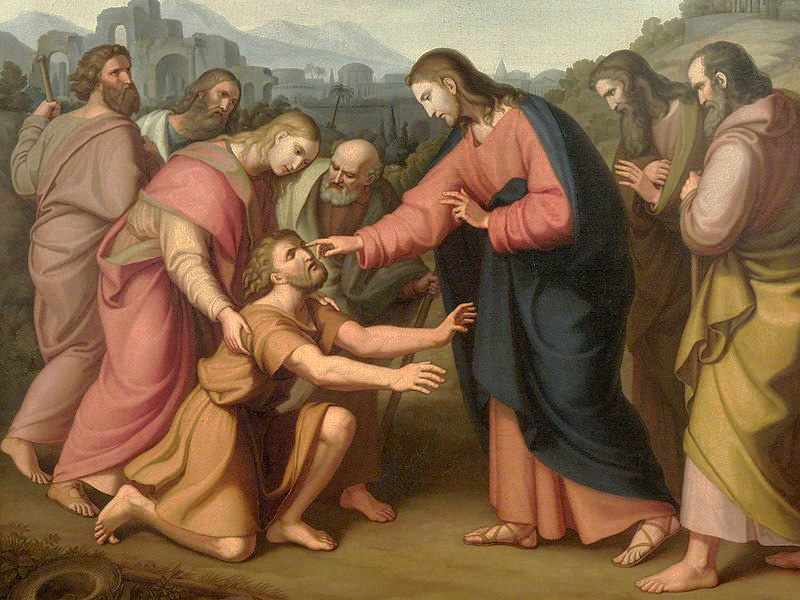 Václav Mánes Healing the Blind Man