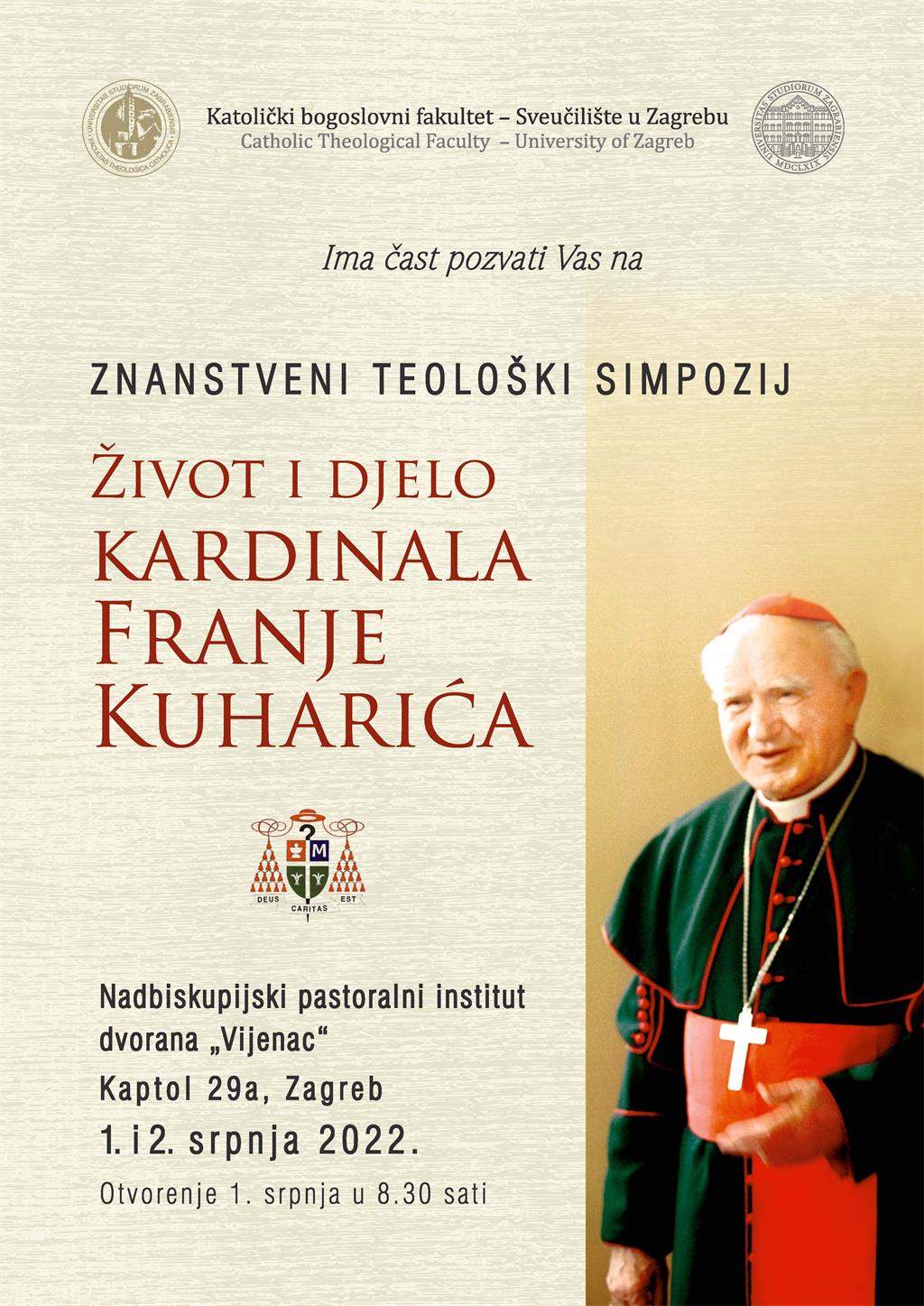 plakat znanstveni teološki simpozij Kuharić